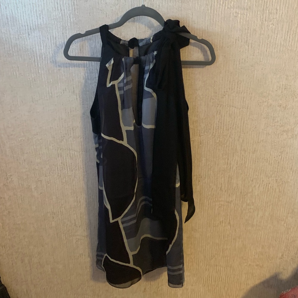 Nancy Rose blue silk fabric cocktail dress